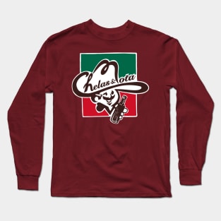 Mexican Chelas and Mota Parody Long Sleeve T-Shirt